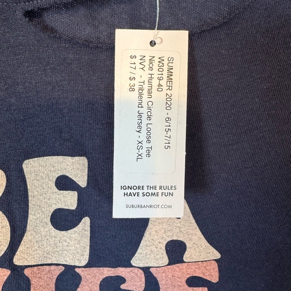 Sub_Urban Riot Navy Distressed Tee - Picture 3 of 5